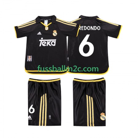 Fußballtrikots Real Madrid REDONDO 6 1999 2001 Retro Kinder Auswärts Trikotsatz Fußballtrikots Real Madrid REDONDO 6 1999 2001 Retro Kinder Auswärts Trikotsatz